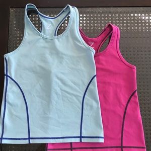 Two Z by Zella girl Racerback tanks NWOT